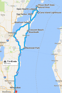 MKE to Door County Overview