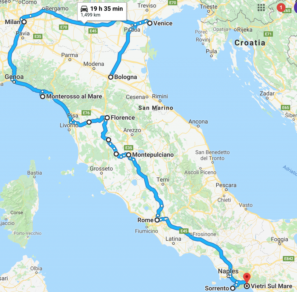 14Days_Italy_Overview_Route