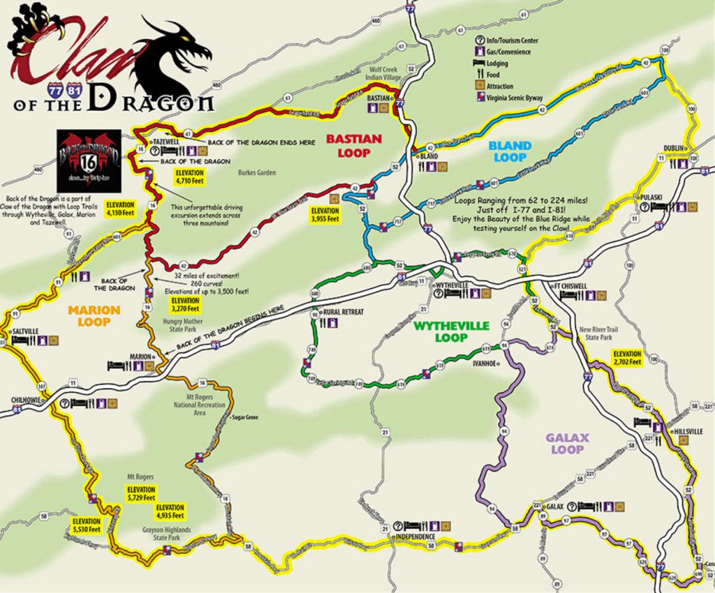 Claw of the Dragon Map