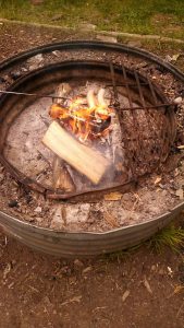 Cooking Over Campfire